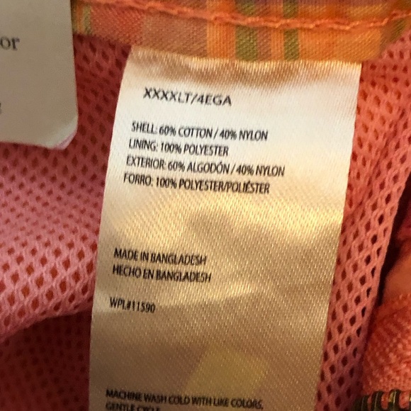 Weatherproof Vintage Men's Swim Trunks with Lining Orange Size XXXXLT NWT - Picture 7 of 11